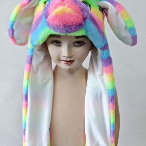 Rainbow Unicorn Flip Ears Hat