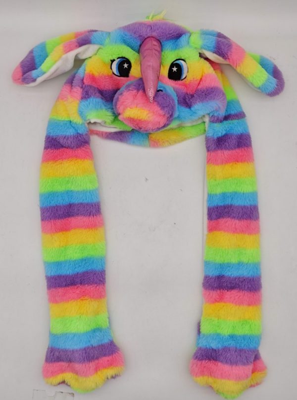 Rainbow Unicorn Flip Ears Hat - Image 4