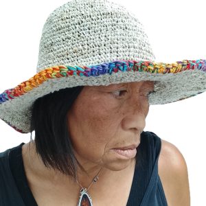 Hemp Rainbow Trim Hat