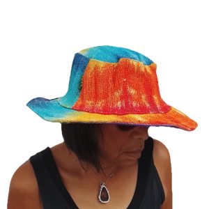 Hemp Tye Dye Rainbow Hat